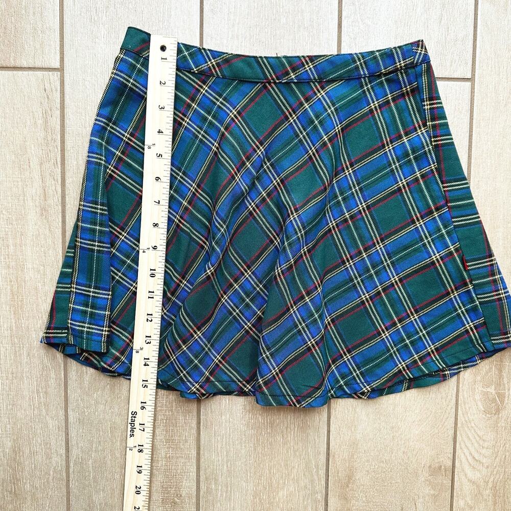 Tripp NYC Plaid Mini Circle Skirt XS Mall Goth 90s Punk Grunge Emo Dark Academia - Picture 9 of 9